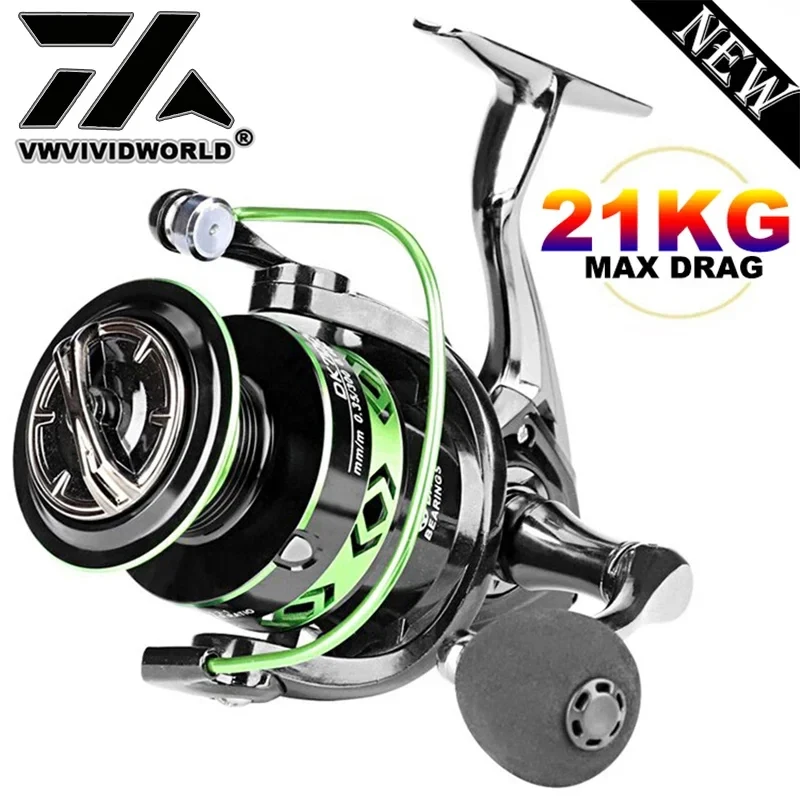 Kastking Reel Zephyr - Vwvividworld, 21kg ลากสูงสุด, รอกตกปลา, เกียร์โลหะผสมสังกะสี, แขนโลหะ,