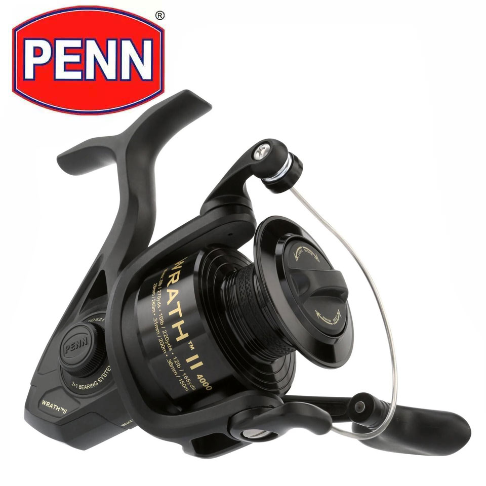Penn Reel Fierce - PENN WRATH II รอกสปินนิ่ง 2500-8000 ตัวเครื่องทนต่อการกัดกร่อนน้ําหนักเบา
