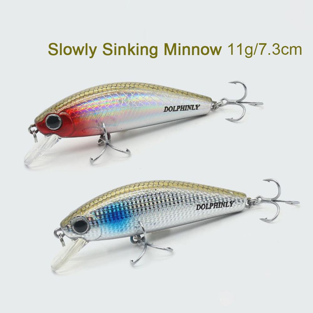 Fishing Hook Treble - เหยื่อปลอมแบบจมน้ำ 11 กรัม สำหรับตีไกล แบบวอบเบลอร์ ตะขอสามทาง