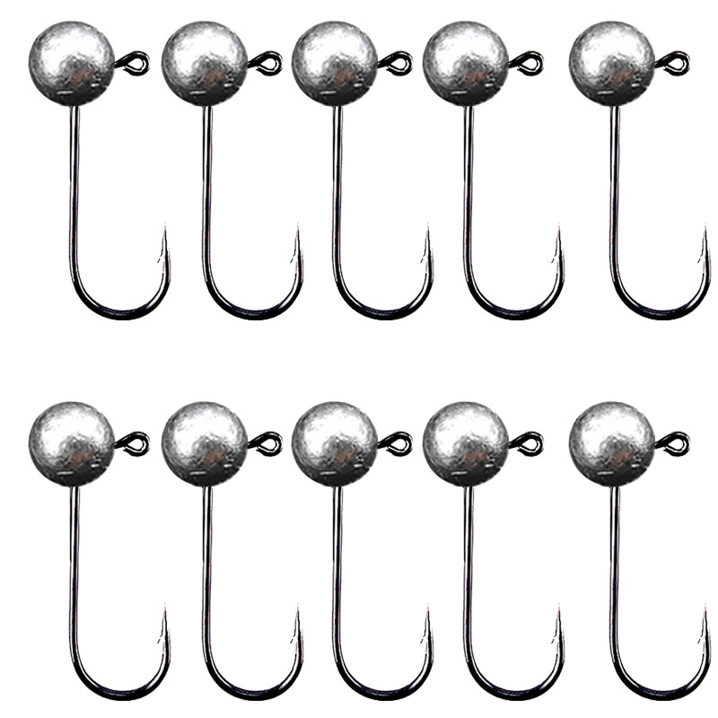 10 ชิ้น/ล็อต Jig Head ตะขอตกปล - Fishing Hook Barbless บทวิจารณ์และราคา