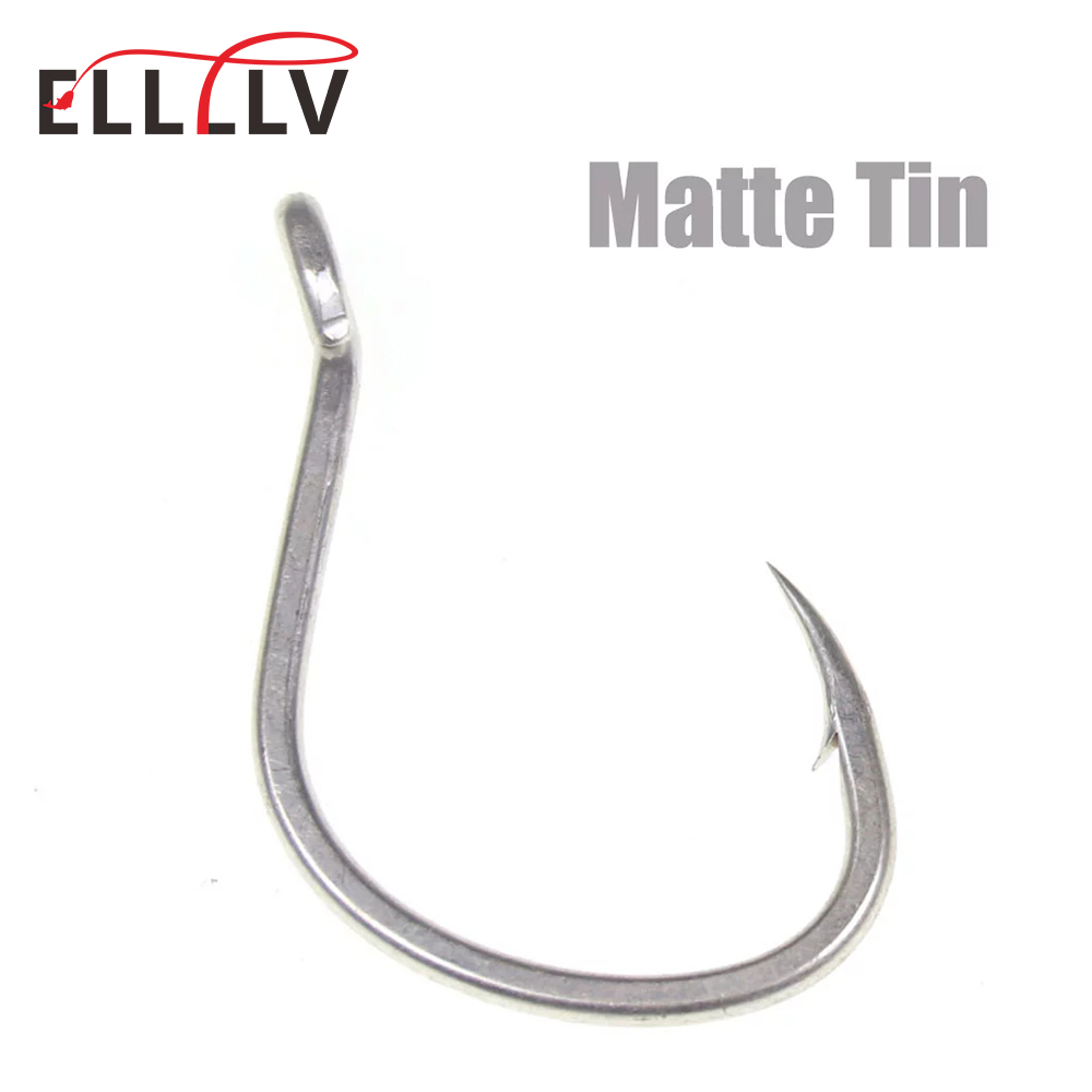 10pcs ดีบุก Anti-Rust น้ำเค็ม  - Fishing Hook Barbless บทวิจารณ์และราคา