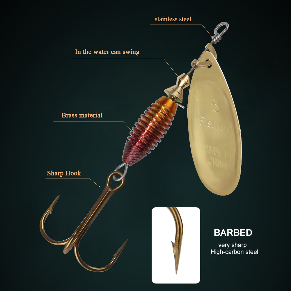 เหยื่อตกปลาโลหะ4G 4.8G 7G 10G  - Fishing Hook Treble บทวิจารณ์และราคา