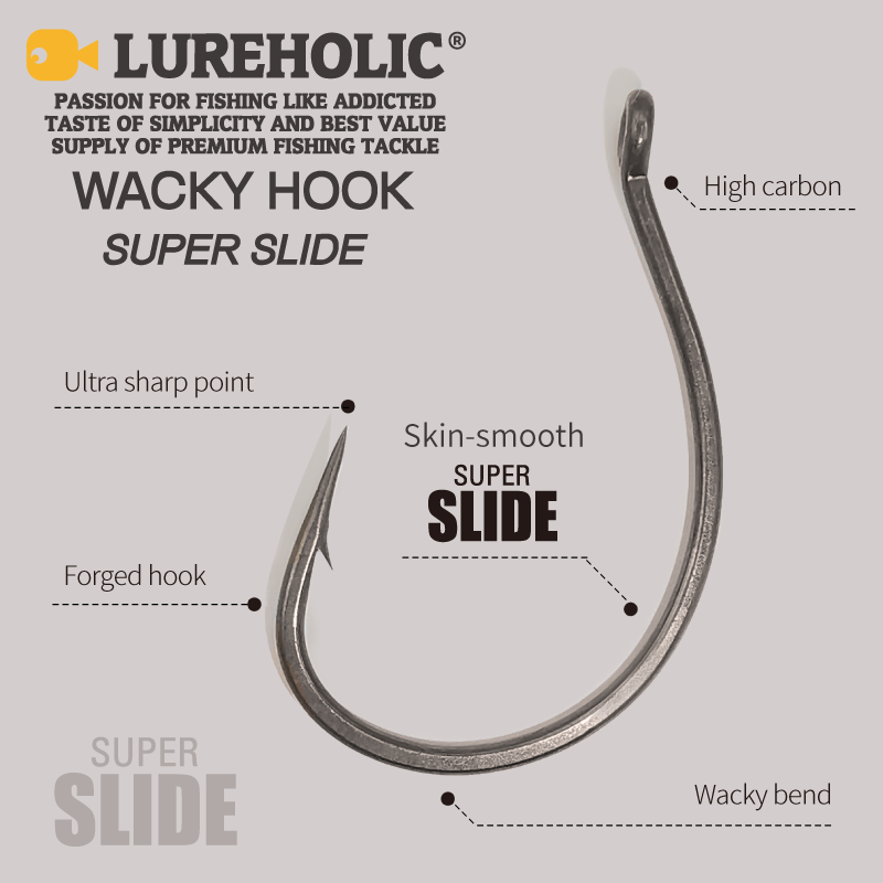 LUREHOLIC PTFE Super สไลด์ Wac - Fishing Hook Barbless บทวิจารณ์และราคา