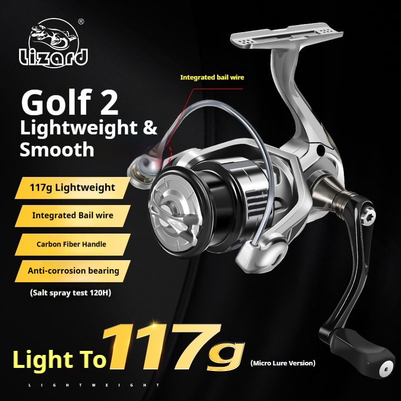 รอกตกปลา Lizard Golf 2 แบบโลหะ - Kastking Reel Zephyr บทวิจารณ์และราคา
